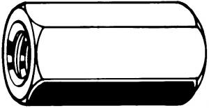 (ELVZ) Zeskantverbindingsmoer M5 (100 stuks)